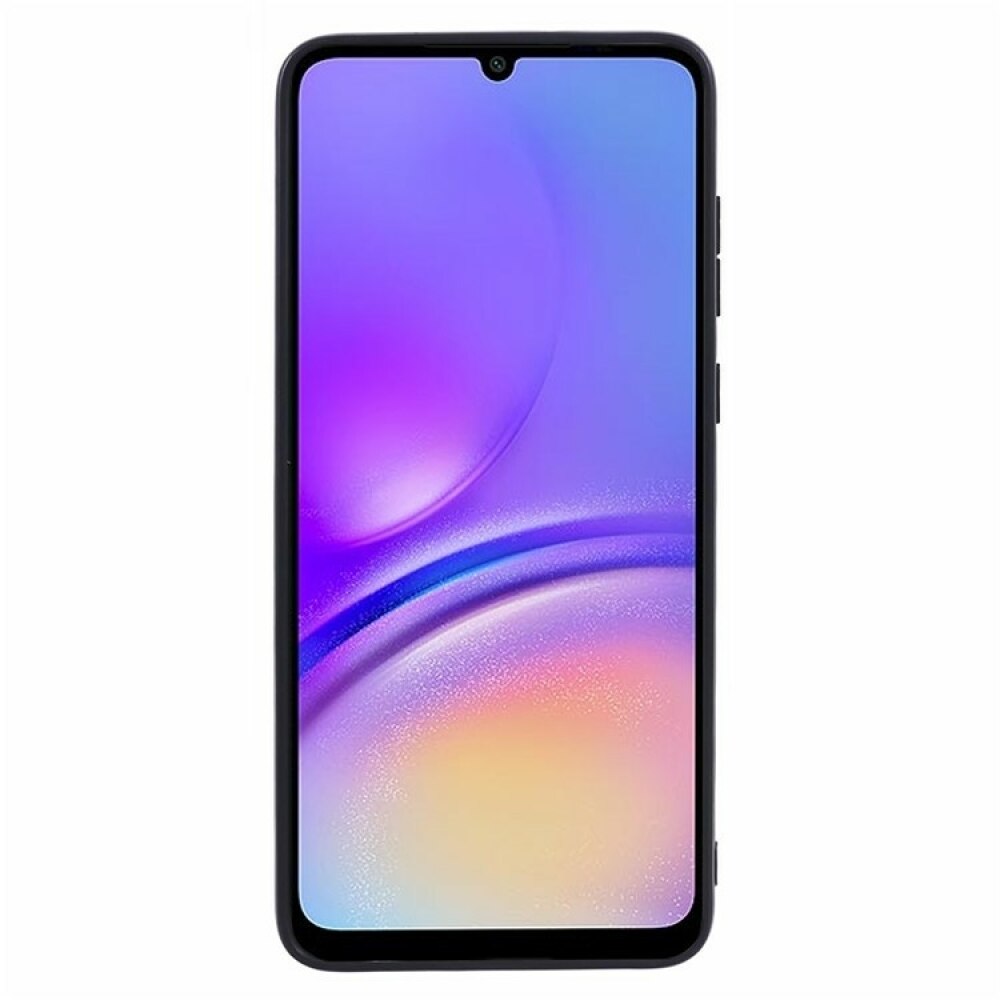 Samsung Galaxy A05 Case Made With Calfskin PU Leather and TPU - Black