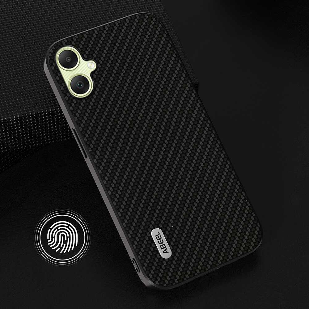 Samsung Galaxy A05 Case With ABEEL Carbon Fiber Texture Protective - Black