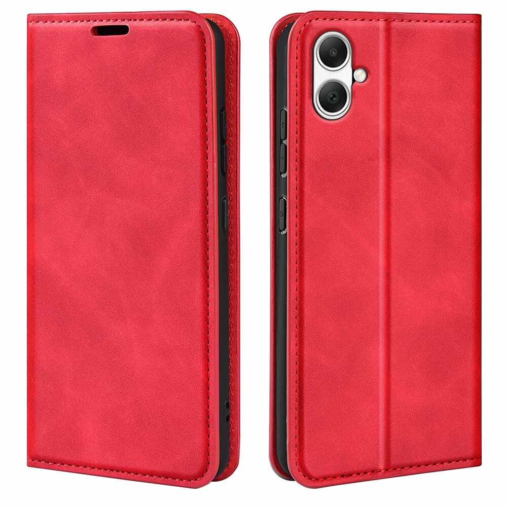Samsung Galaxy A05 Case With Retro-Skin Magnetic Suction - Red