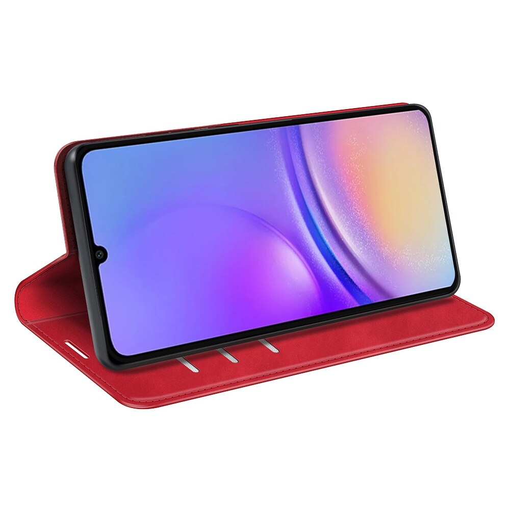 Samsung Galaxy A05 Case With Retro-Skin Magnetic Suction - Red