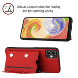 Samsung Galaxy A05 Case With Skin Feel PU Leather - Red