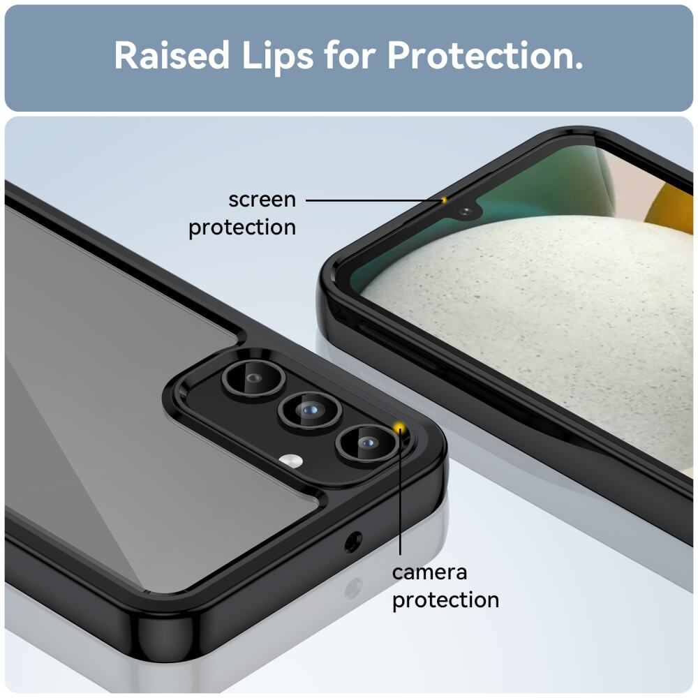 Samsung Galaxy A05s Case Made With Acrylic and TPU - Black