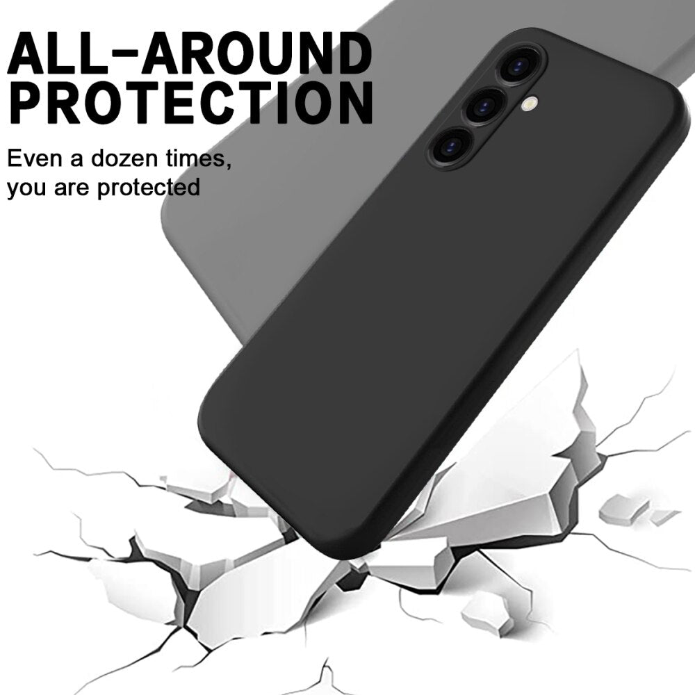 Samsung Galaxy A05s Case Made With Liquid Silicone Shockproof - Black