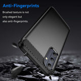 Samsung Galaxy A05s Case With Brushed Texture Carbon Fiber TPU - Black