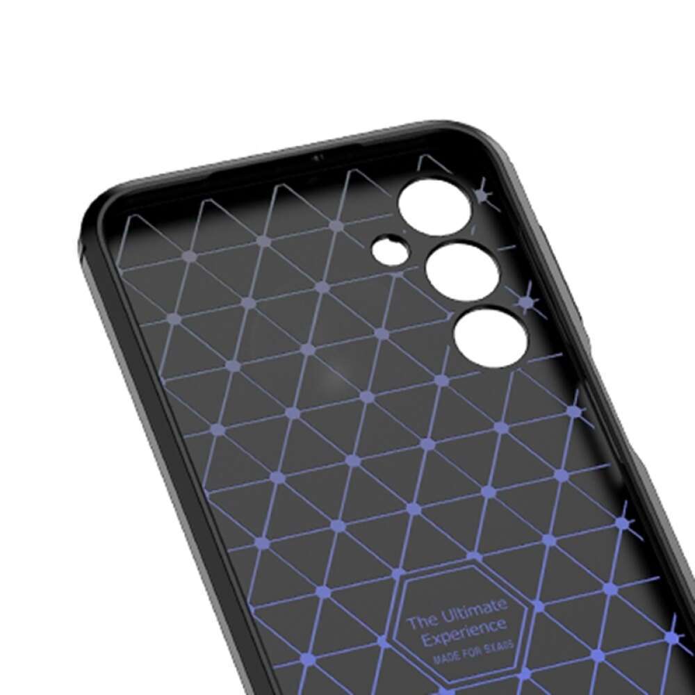 Samsung Galaxy A05s Case With Litchi Texture Shockproof TPU - Black