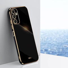 Samsung Galaxy A05s Case XINLI Straight Edge 6D Electroplate TPU - Black