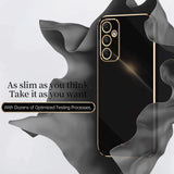 Samsung Galaxy A05s Case XINLI Straight Edge 6D Electroplate TPU - Black