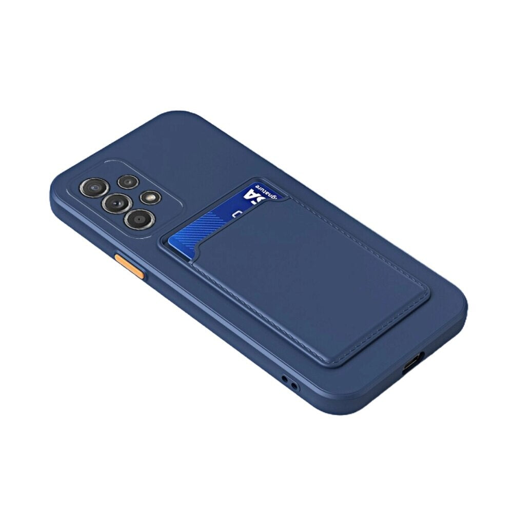 Samsung Galaxy A13 4G Case With Card Slot Made With TPU - Dark Blue