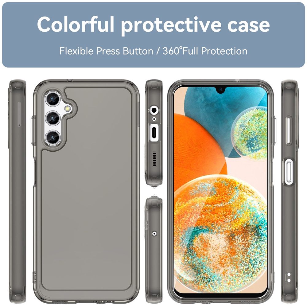 Samsung Galaxy A14 5G Case Candy Series Shockproof Transparent Grey