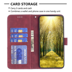 Samsung Galaxy A14 5G Case Magnetic Buckle Rhombus Texture - Red