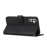 Samsung Galaxy A14 5G Case Stitching Calf Texture Secure Wallet - Black