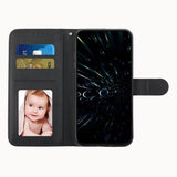 Samsung Galaxy A14 5G Case Stitching Calf Texture Secure Wallet - Black