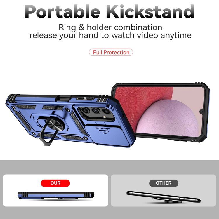 Samsung Galaxy A14 5G Case With Camera Shield Cover - Blue