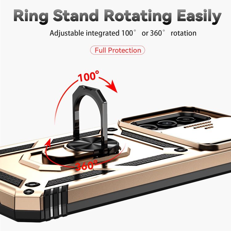 Samsung Galaxy A14 5G Case With Camera Shield Cover - Gold