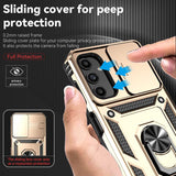 Samsung Galaxy A14 5G Case With Camera Shield Cover - Gold