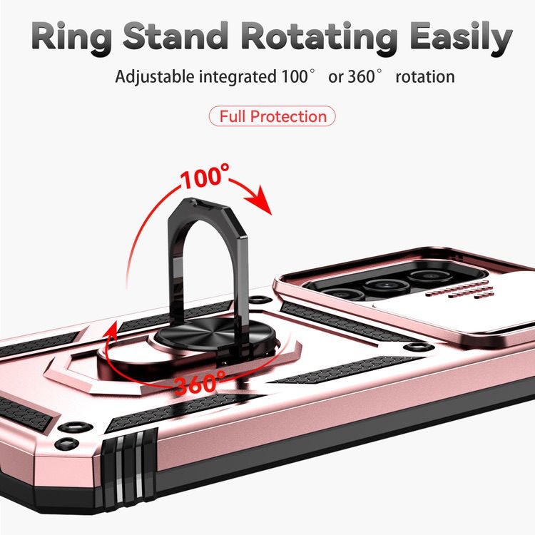 Samsung Galaxy A14 5G Case With Camera Shield Cover - Rose Gold