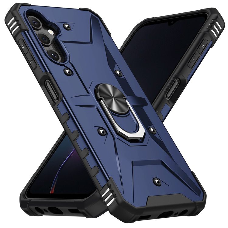 Samsung Galaxy A14 5G Case with Metal Ring Holder - Blue