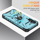 Samsung Galaxy A14 5G Case with Metal Ring Holder - Light Blue
