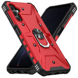 Samsung Galaxy A14 5G Case with Metal Ring Holder - Red