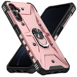 Samsung Galaxy A14 5G Case with Metal Ring Holder - Rose Gold