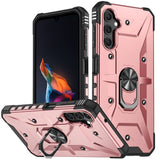 Samsung Galaxy A14 5G Case with Metal Ring Holder - Rose Gold