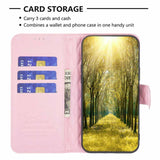 Samsung Galaxy A15 5G Case Diamond Lattice Wallet - Pink