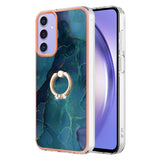 Samsung Galaxy A15 5G Case Electroplating Marble - Green Blue