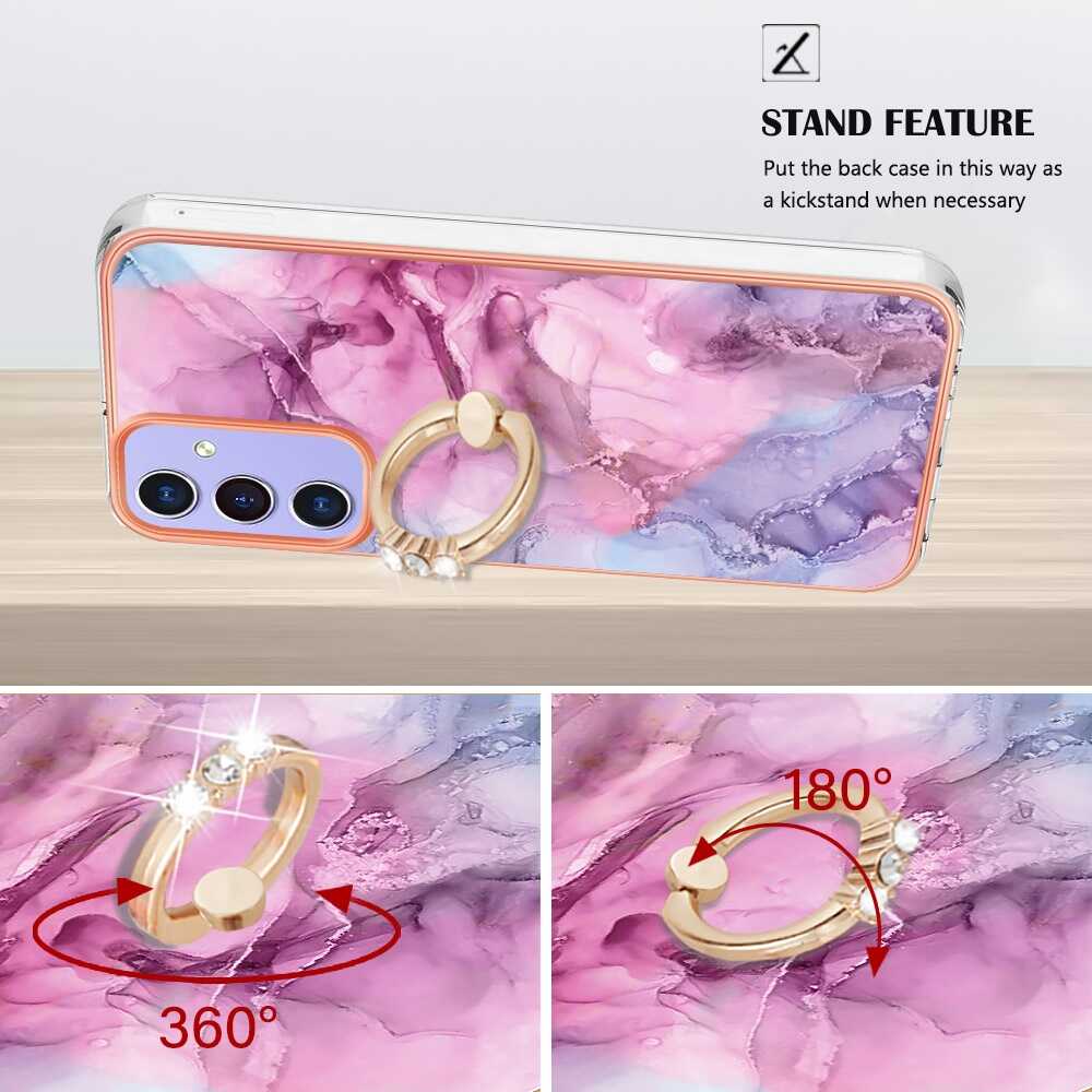 Samsung Galaxy A15 5G Case Electroplating Marble - Pink