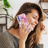 Samsung Galaxy A15 5G Case Electroplating Marble - Pink