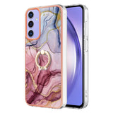 Samsung Galaxy A15 5G Case Electroplating Marble - Rose Red