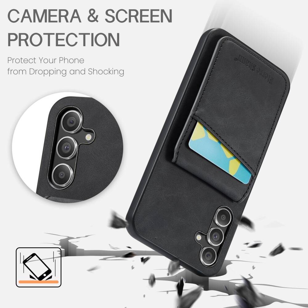 Samsung Galaxy A15 5G Case Fierre Shann Crazy Horse - Black