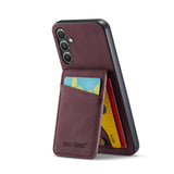 Samsung Galaxy A15 5G Case Fierre Shann Crazy Horse - Wine Red