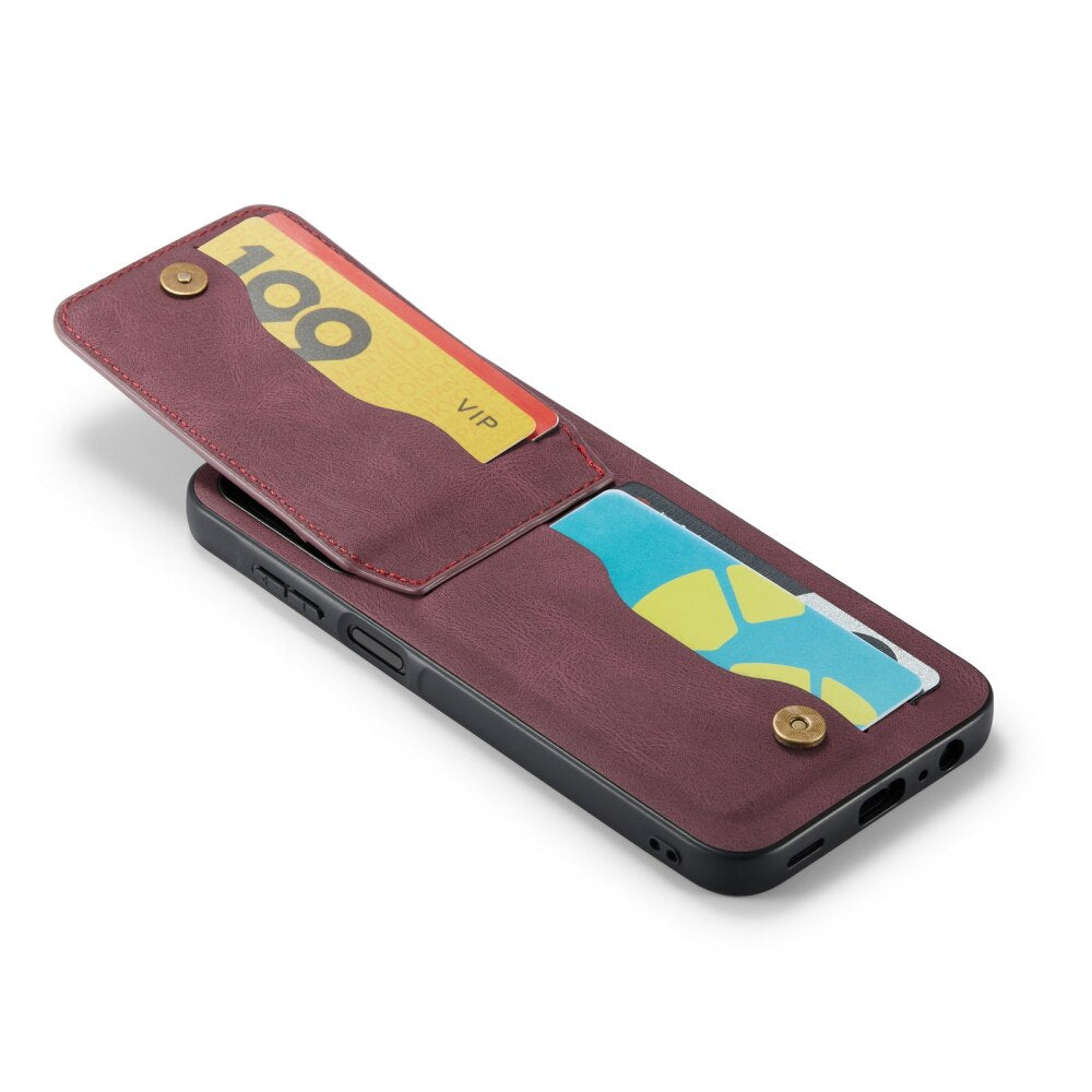 Samsung Galaxy A15 5G Case Fierre Shann Crazy Horse - Wine Red