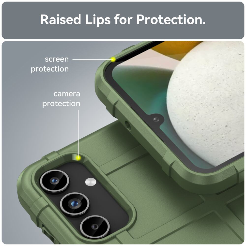 Samsung Galaxy A15 5G Case Full Coverage Shockproof - Green