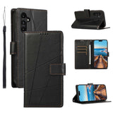 Samsung Galaxy A15 5G Case Genuine Leather Texture - Black