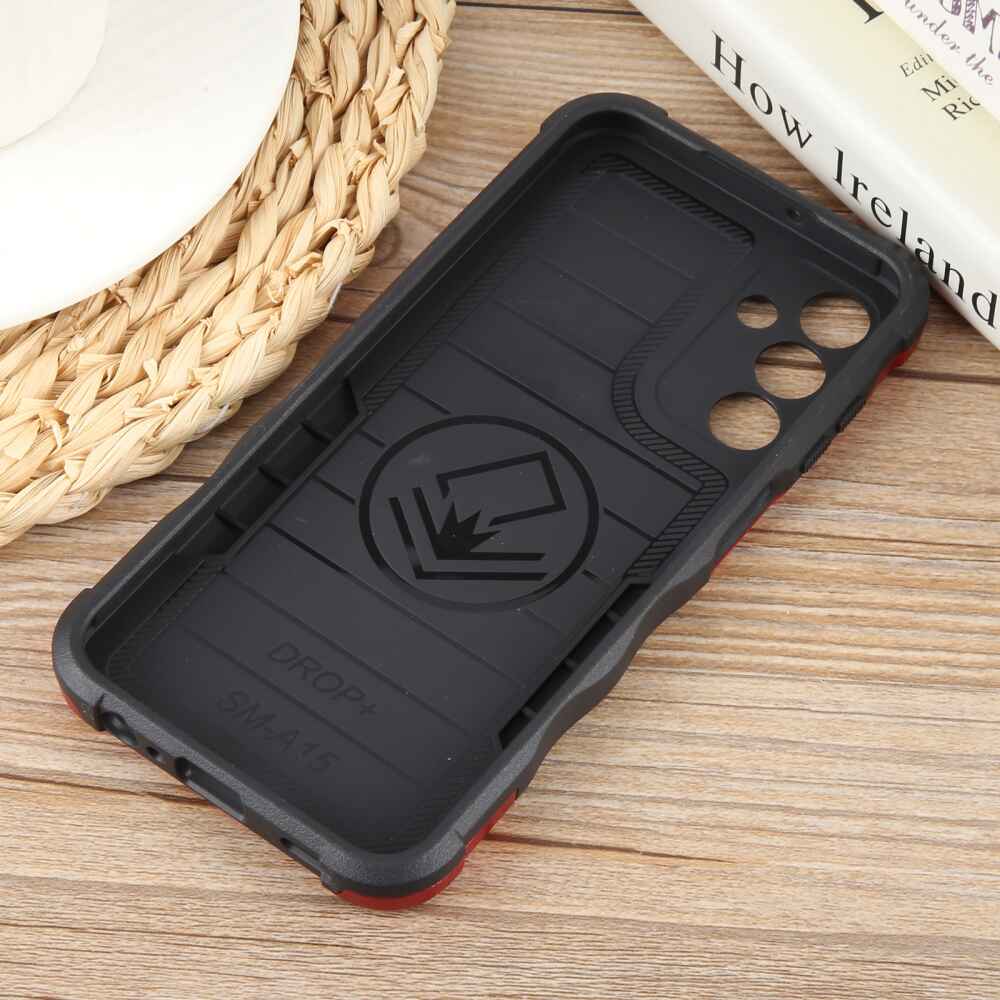 Samsung Galaxy A15 5G Case Non-slip Protective Armor - Red