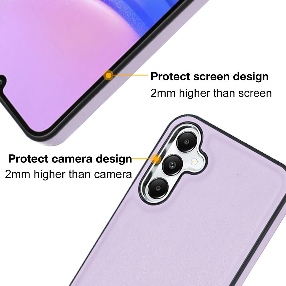 Samsung Galaxy A15 5G Case Shockproof Leather Texture - Purple