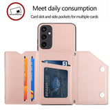 Samsung Galaxy A15 5G Case Skin Feel Card Slot - Rose Gold