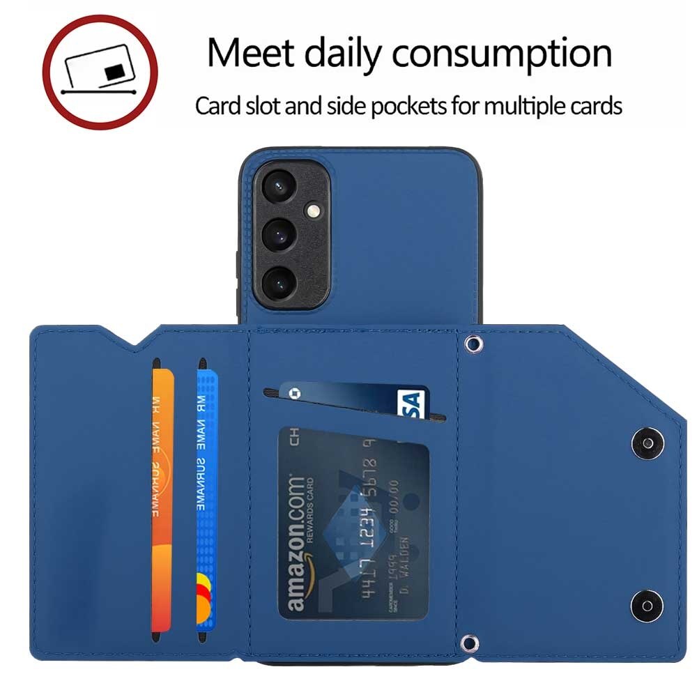 Samsung Galaxy A15 5G Case Skin Feel Card Slot - Royal Blue