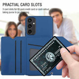 Samsung Galaxy A15 5G Case Skin Feel Card Slot - Royal Blue