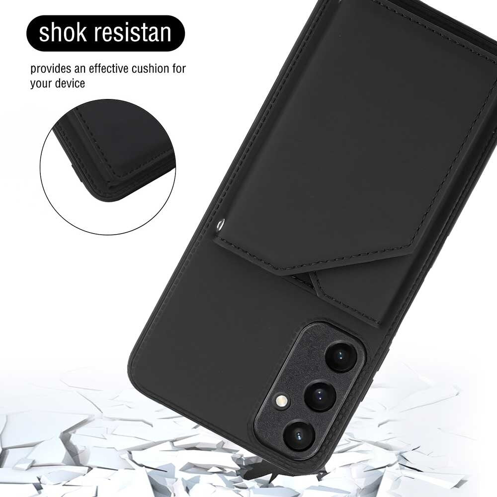 Samsung Galaxy A15 5G Case Skin Feel PU Leather - Black