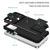 Samsung Galaxy A15 5G Case Sliding Camshield Armor - Black