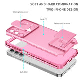 Samsung Galaxy A15 5G Case Sliding Camshield Armor - Pink