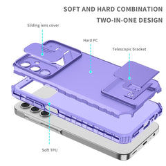 Samsung Galaxy A15 5G Case Sliding Camshield Armor - Purple