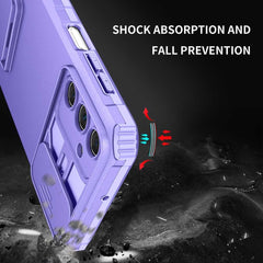 Samsung Galaxy A15 5G Case Sliding Camshield Armor - Purple