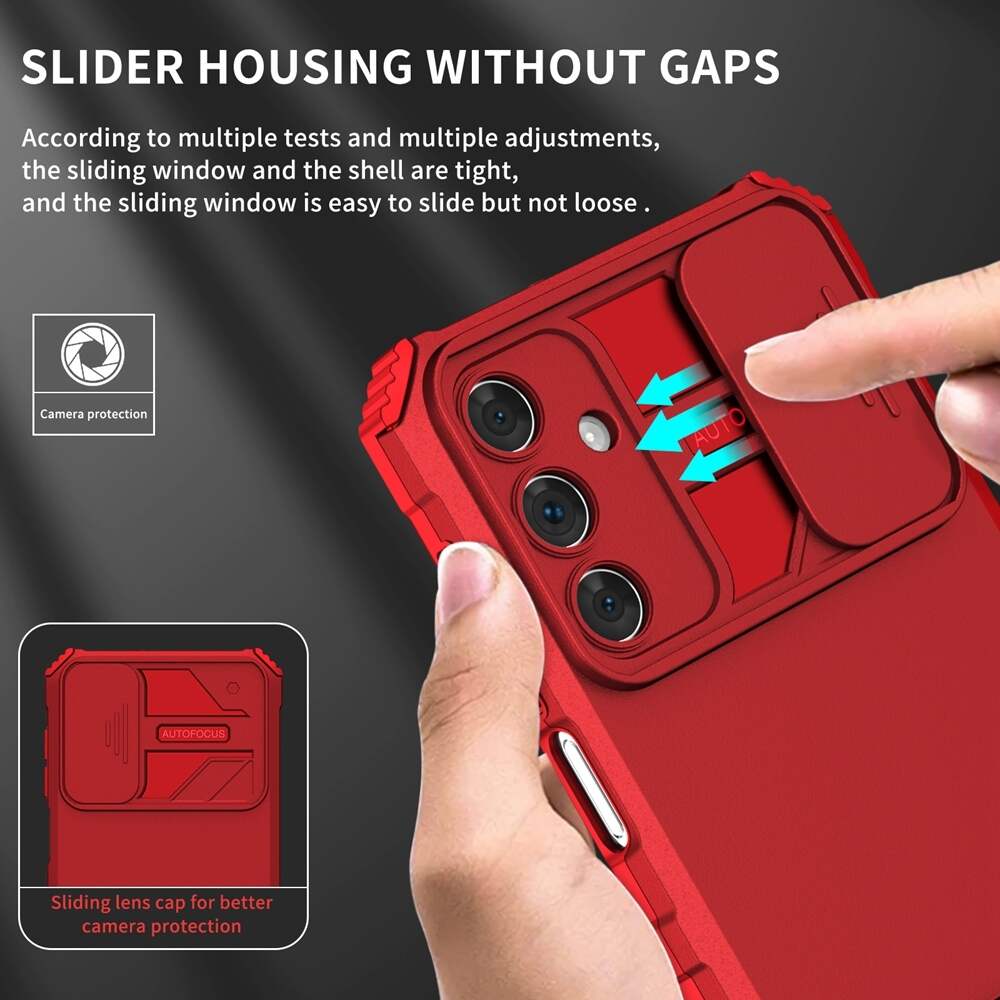 Samsung Galaxy A15 5G Case Stereoscopic Holder - Red