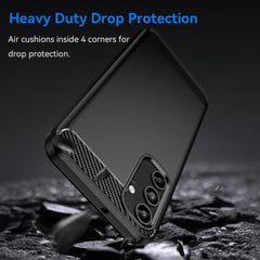 Samsung Galaxy A15 5G Case Brushed Texture TPU - Black