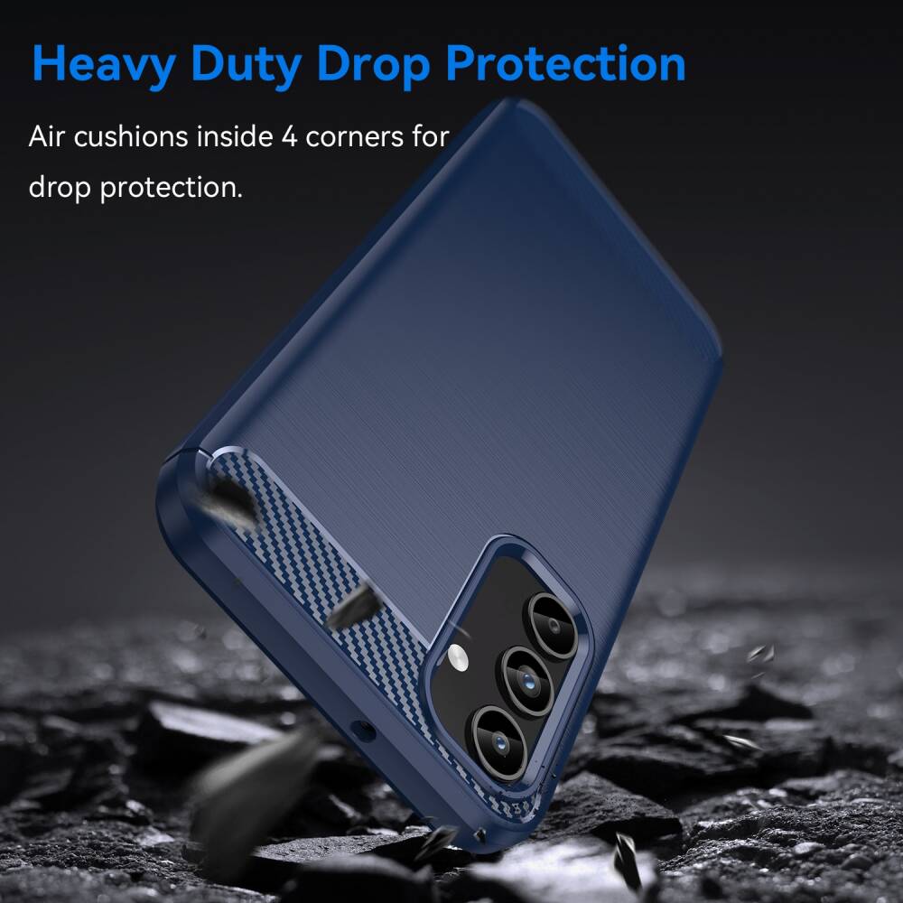 Samsung Galaxy A15 5G Case Brushed Texture TPU - Blue