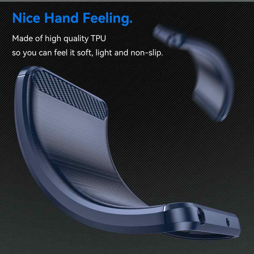 Samsung Galaxy A15 5G Case Brushed Texture TPU - Blue