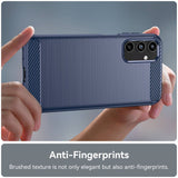 Samsung Galaxy A15 5G Case Brushed Texture TPU - Blue